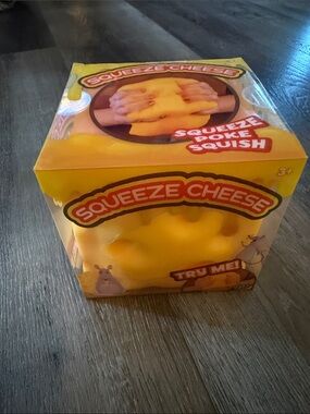 Squeeze Cheese Sensory Toy - Yellow